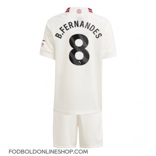 Manchester United Bruno Fernandes #8 Tredje trøje Børn 2023-24 Kortærmet (+ Korte bukser)